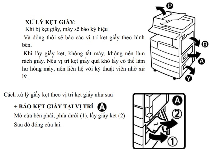 Xử lý kẹt giấy