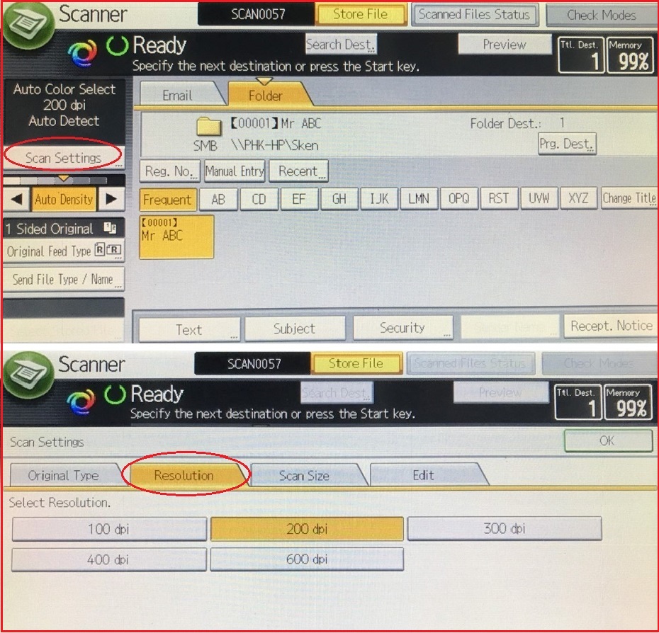 Cách lấy file scan trên máy tính