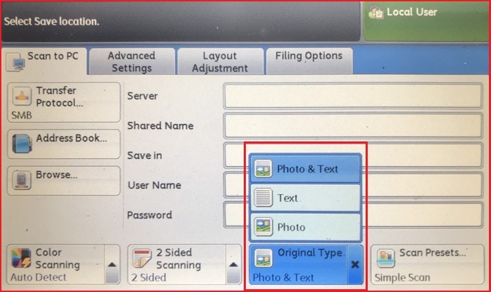 scan to pc fuji xerox