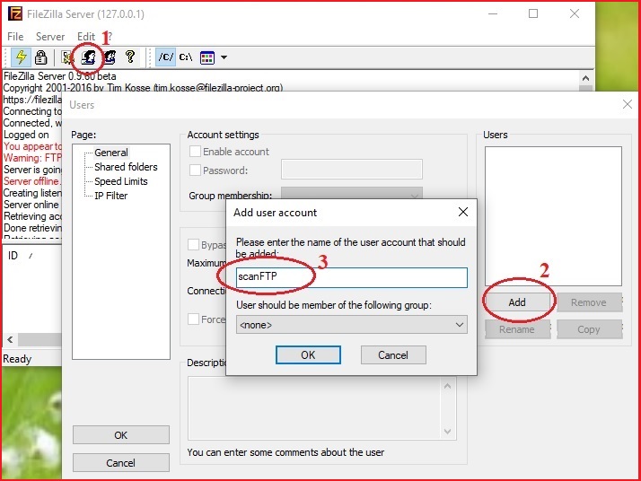 Scan FTP server