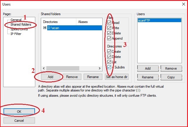 Scan qua FTP