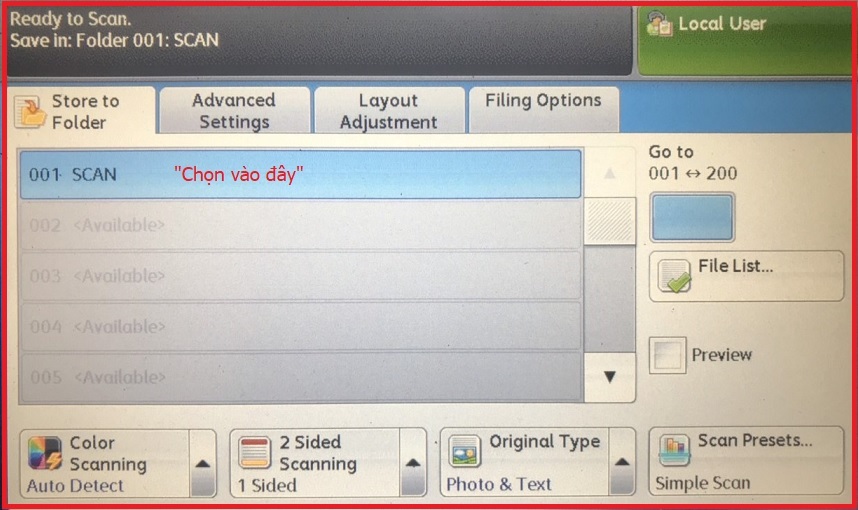 Cài scan Xerox 3065