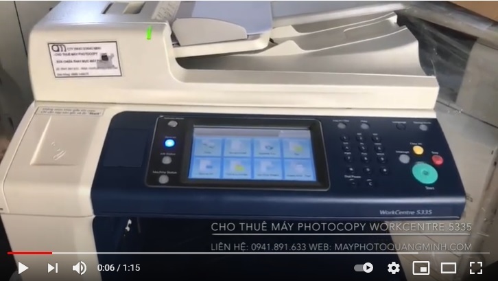 Video hướng dẫn sử dụng máy photo Xerox
